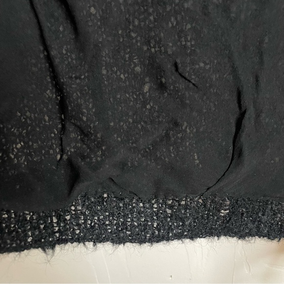 Vintage 1950s Black and Gold  Cropped Hand Knit Cardigan​ - Picture 7 of 10